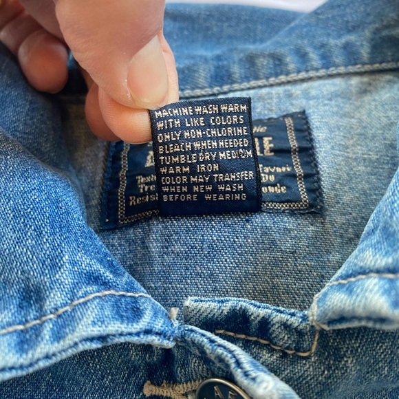 Aerostople Women’s Medium Wash  Denim Jean Jacket Size M - Picture 9 of 11